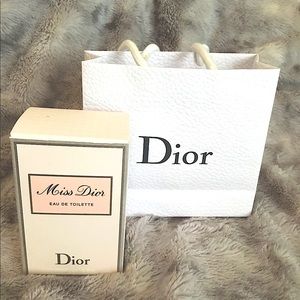 New Miss Dior Eue de Toilette Spray w/original Dior Gift Bag. New and Unused